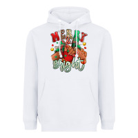 White merry and bright black kid sneakers Heavyweight Hoodie - RanaPortraitStore