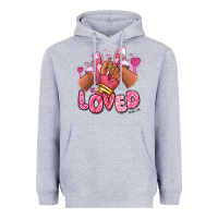Heather Grey loved valentine's day afro girl sneakers Heavyweight Hoodie - RanaPortraitStore