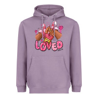 Lavender loved valentine's day afro girl sneakers Heavyweight Hoodie - RanaPortraitStore