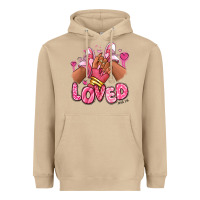 Mushroom loved valentine's day afro girl sneakers Heavyweight Hoodie - RanaPortraitStore