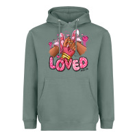 Sage loved valentine's day afro girl sneakers Heavyweight Hoodie - RanaPortraitStore