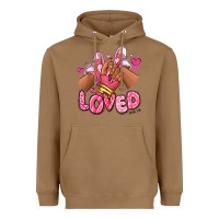 Toasted Coconut loved valentine's day afro girl sneakers Heavyweight Hoodie - RanaPortraitStore