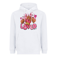 White loved valentine's day afro girl sneakers Heavyweight Hoodie - RanaPortraitStore