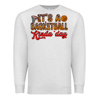 Oatmeal Heather it s a basketball kinda day Premium Sweatshirt - Zillion Design Studio