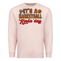 Pale Pink it s a basketball kinda day Premium Sweatshirt - Zillion Design Studio