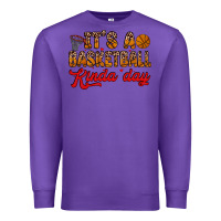 Purple it s a basketball kinda day Premium Sweatshirt - Zillion Design Studio