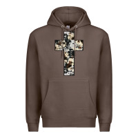 Coffee cowhide cross Premium Hoodie - JahusDesignShop