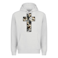 Dove Grey cowhide cross Premium Hoodie - JahusDesignShop