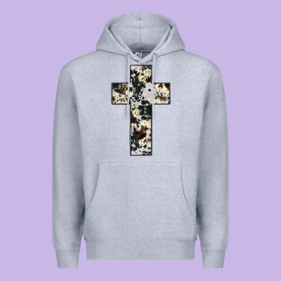 Cowhide Cross Premium Hoodie Designed By Jahusdesignshop