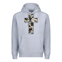 Heather Grey cowhide cross Premium Hoodie - JahusDesignShop