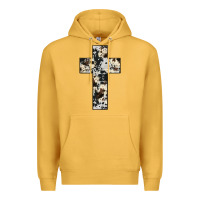 Mustard cowhide cross Premium Hoodie - JahusDesignShop