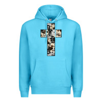 Ocean Blue cowhide cross Premium Hoodie - JahusDesignShop