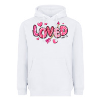 White loved valentines day Heavyweight Hoodie - RanaPortraitStore