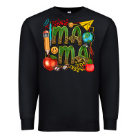 Black mama teacher Premium Sweatshirt - texasbilliewilder