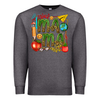 Charcoal Heather mama teacher Premium Sweatshirt - texasbilliewilder