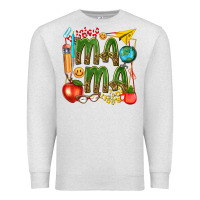 Oatmeal Heather mama teacher Premium Sweatshirt - texasbilliewilder