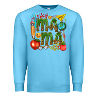 Ocean Blue mama teacher Premium Sweatshirt - texasbilliewilder