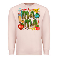 Pale Pink mama teacher Premium Sweatshirt - texasbilliewilder