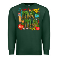 Sports Green mama teacher Premium Sweatshirt - texasbilliewilder