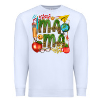 White mama teacher Premium Sweatshirt - texasbilliewilder