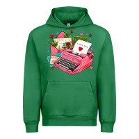 Emerald pink typewriter and letters Urban Hoodie - AdoDesignShop
