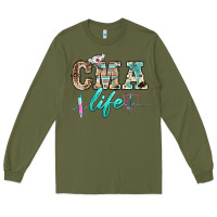 Army Green western nurse cma life Long Sleeve Tee - BarkalooDesign