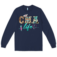 Navy western nurse cma life Long Sleeve Tee - BarkalooDesign