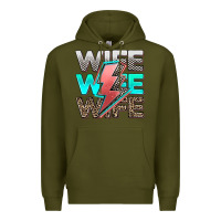 Army Green racing wife Premium Hoodie - AdoDesignShop