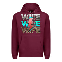 Burgundy racing wife Premium Hoodie - AdoDesignShop