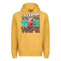 Mustard racing wife Premium Hoodie - AdoDesignShop