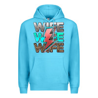 Ocean Blue racing wife Premium Hoodie - AdoDesignShop