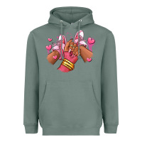 Sage valentines day afro girl sneakers Heavyweight Hoodie - RanaPortraitStore