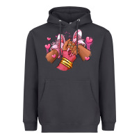 Smoke valentines day afro girl sneakers Heavyweight Hoodie - RanaPortraitStore