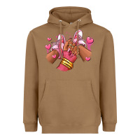 Toasted Coconut valentines day afro girl sneakers Heavyweight Hoodie - RanaPortraitStore