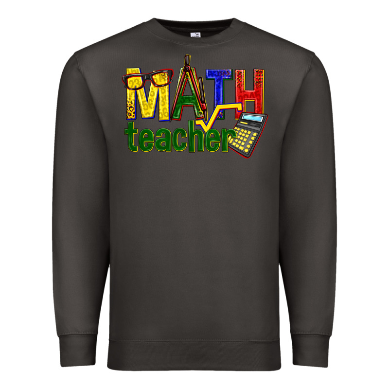 Math Teacher Premium Sweatshirt by texasbilliewilder | Teevron
