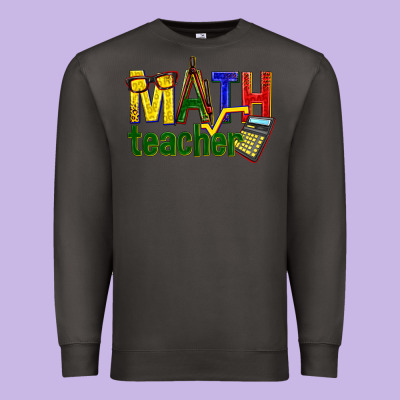 Math Teacher Premium Sweatshirt Designed By Texasbilliewilder