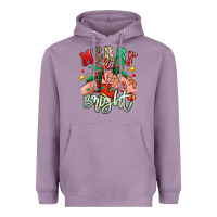 Lavender merry and bright caucasian girl sneakers Heavyweight Hoodie - RanaPortraitStore