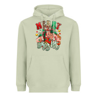 Matcha merry and bright caucasian girl sneakers Heavyweight Hoodie - RanaPortraitStore