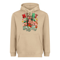 Mushroom merry and bright caucasian girl sneakers Heavyweight Hoodie - RanaPortraitStore