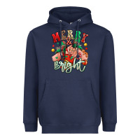 Navy merry and bright caucasian girl sneakers Heavyweight Hoodie - RanaPortraitStore
