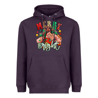 Plum merry and bright caucasian girl sneakers Heavyweight Hoodie - RanaPortraitStore