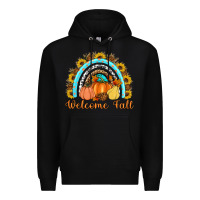 Black Welcome Fall Rainbow Premium Hoodie - Artiststas