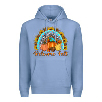 Colony Blue Welcome Fall Rainbow Premium Hoodie - Artiststas
