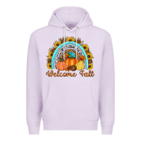 Lilac Welcome Fall Rainbow Premium Hoodie - Artiststas
