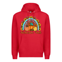 Red Welcome Fall Rainbow Premium Hoodie - Artiststas