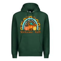 Sports Green Welcome Fall Rainbow Premium Hoodie - Artiststas