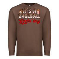 Chestnut it s a baseball kinda day Premium Sweatshirt - Zillion Design Studio