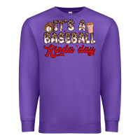 Purple it s a baseball kinda day Premium Sweatshirt - Zillion Design Studio