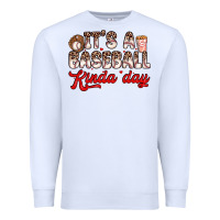 White it s a baseball kinda day Premium Sweatshirt - Zillion Design Studio