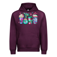 Mauve Wine turtle coffee cups Urban Hoodie - Jasminsmagicworld